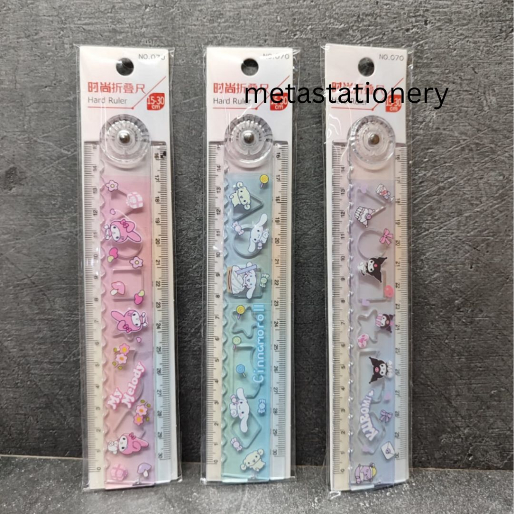 

Hard Ruler / Penggaris Lipat Lucu Karakter Sanrio 30cm