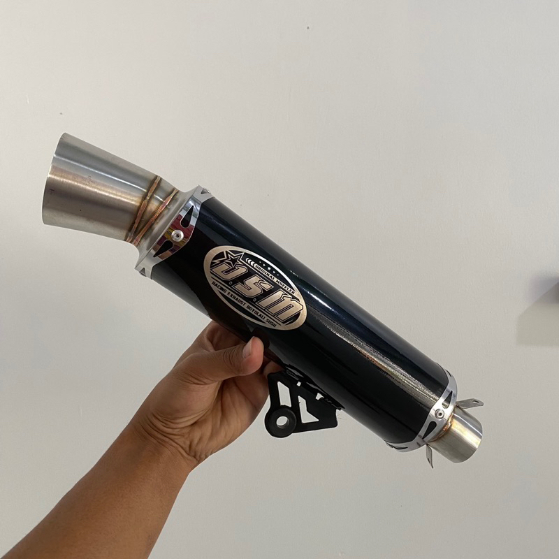 knalpot Dsm samlong black sarangan bor borran merek laser