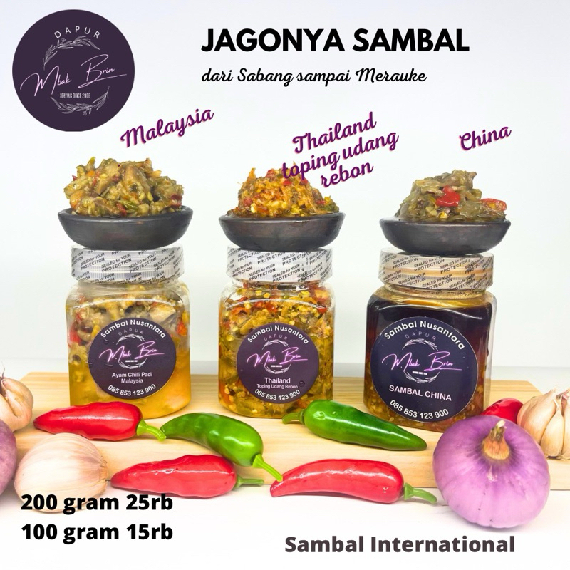 

Dapur_Mbakbrin Varian Sambal Mancanegara (100g-200g)