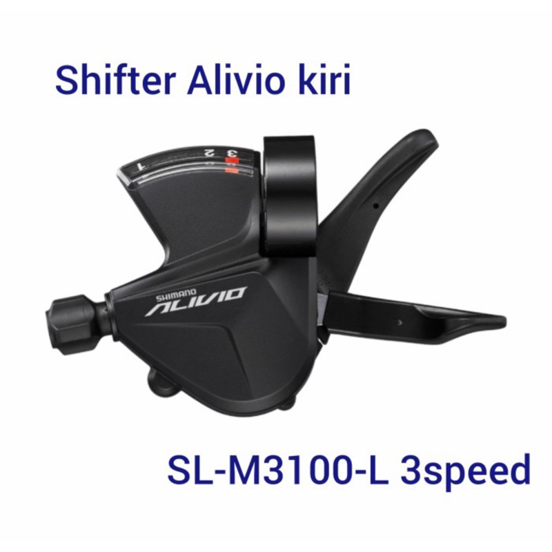 Shifter Shimano Alivio SL-M3100-L 3speed kiri saja