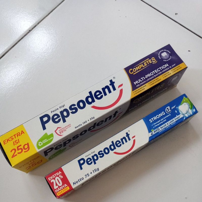 pasta gigi pepsodent 75+15gram 150+25g