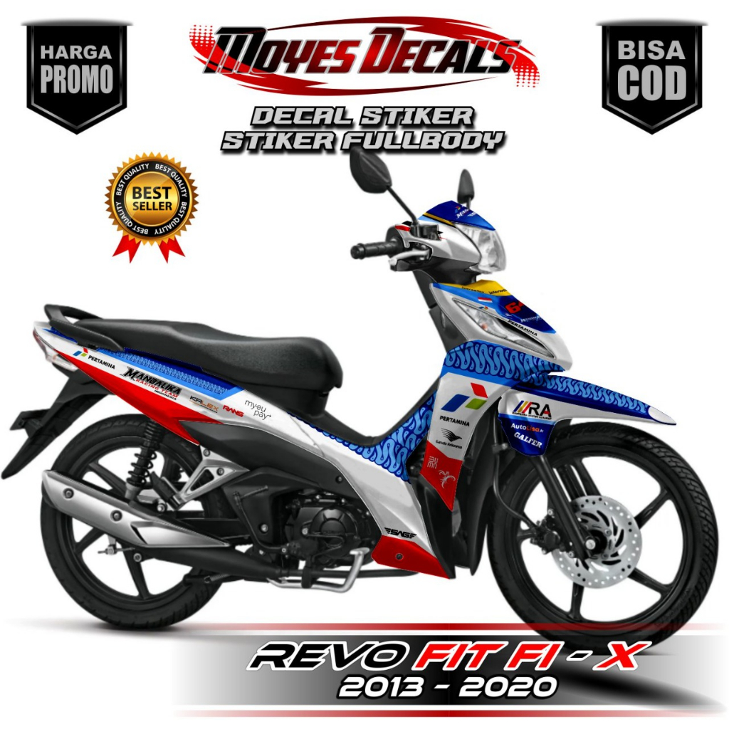 Decal variasi Revo FIT FI Fullbody - Sticker Revo FIT FI Motif Mandalika MYS328