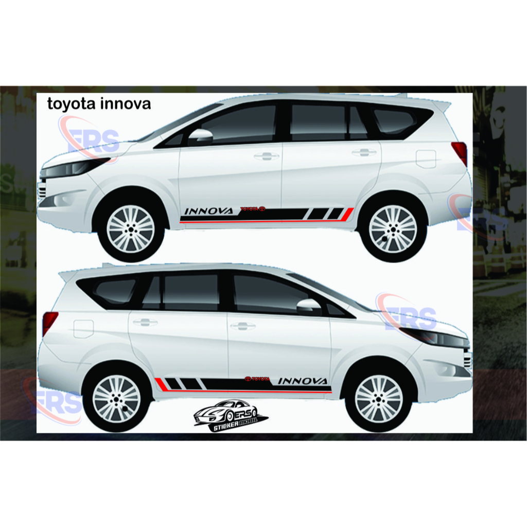 STIKER INNOVA STICKER MOBIL TOYOTA INNOVA REBON CUTTING STIKER