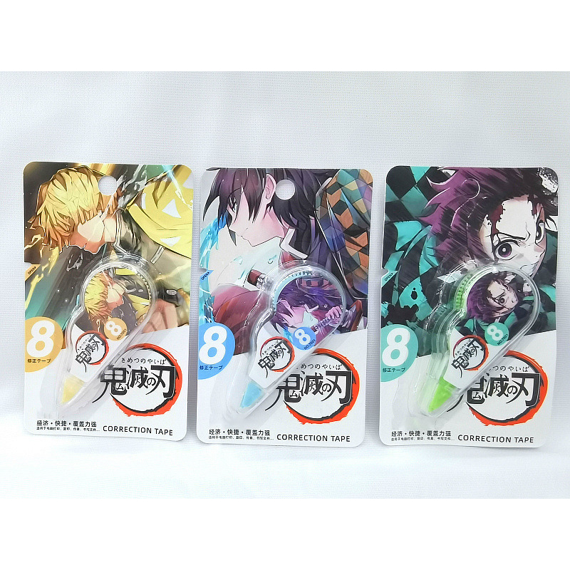 GEMILANG- TIPE-X KERTAS PENGHAPUS PEN ANIME GAME SERIES GENSHIN NARUTO POKEMON DEMON SLAYER CORRECTI