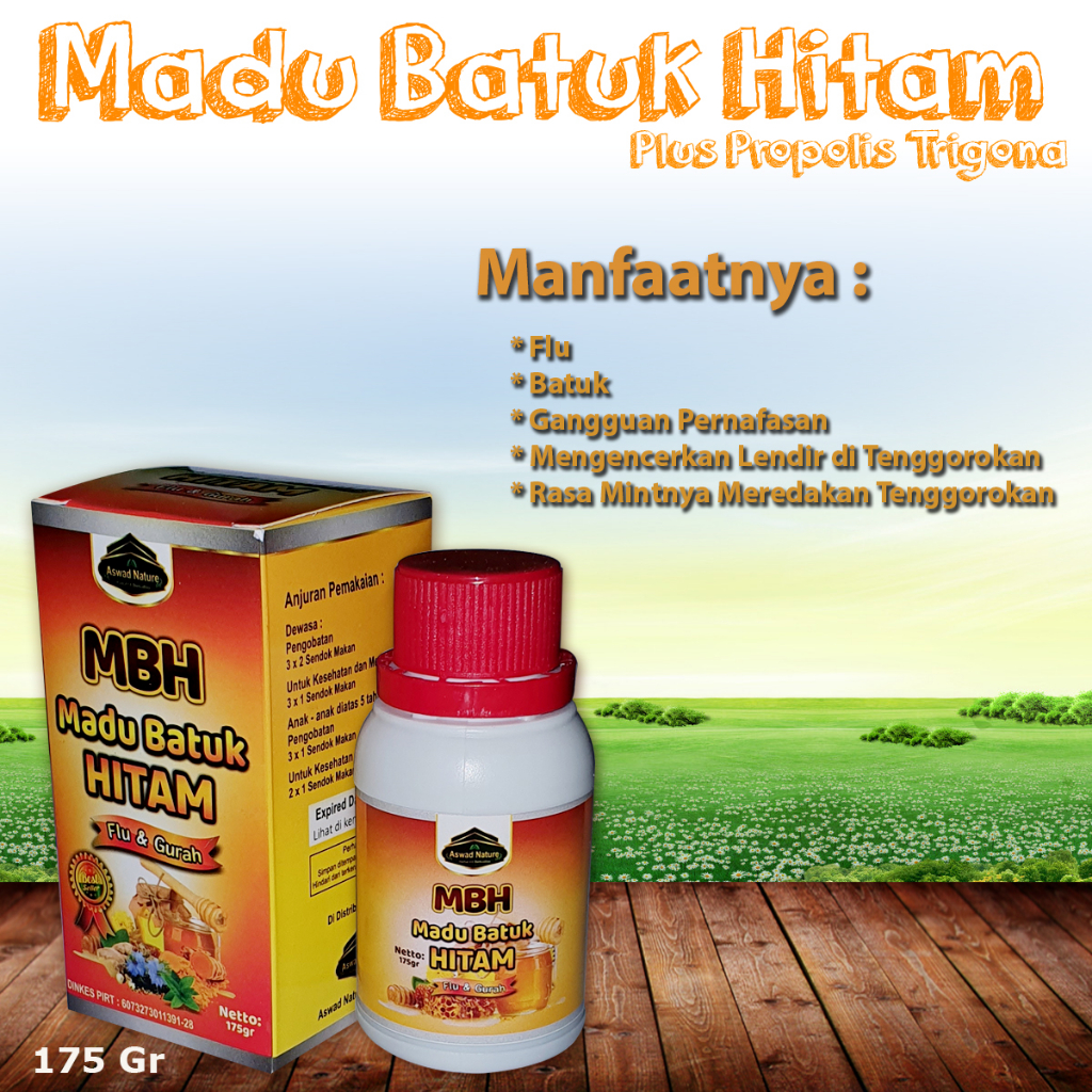 

Madu Batuk Hitam Flu & Gurah (MBH) Alafiyah