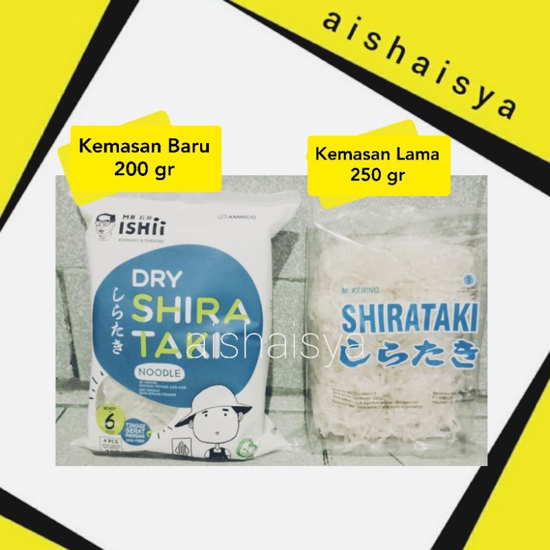 

AMBICO Mie Shirataki Kering 200 Gr / 250Gr Dry Shirataki Mr. Ishii