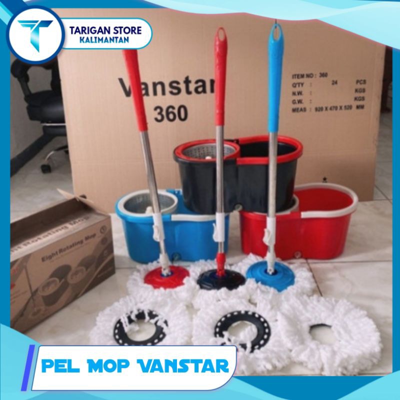 Pel Mop Putar Otomatis VANSTAR / Pel Lantai Putar Otomatis