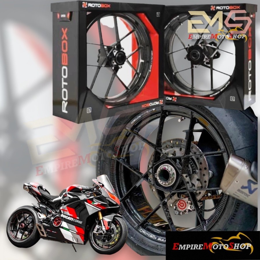 Rotobox Velg Ducati Panigale V4 959 899 Bullet Carbon Fiber Wheel
