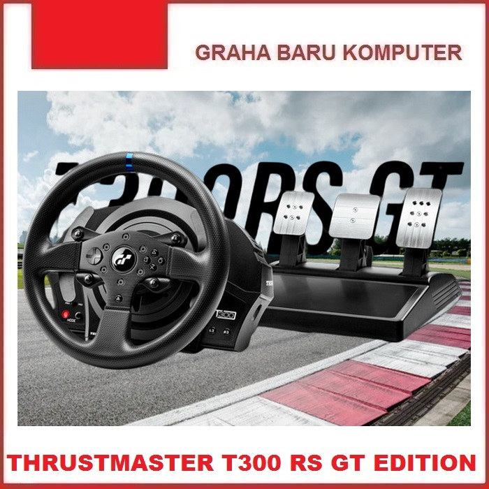 Thrustmaster T300RS GT Edition Racing Steering Wheel Stir Setir Mobil Balap PC PS3 PS4 PS5 T300 RS