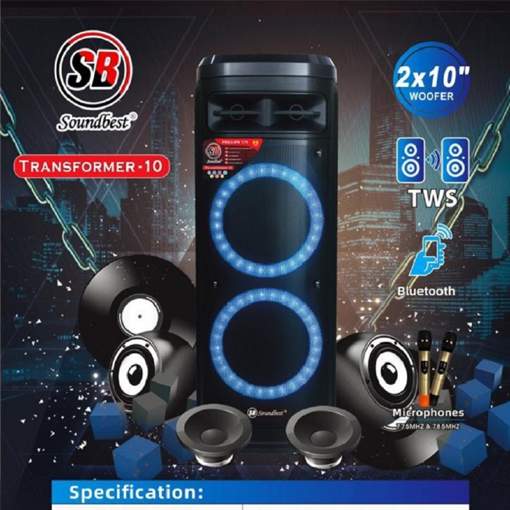 Speaker Portable Wireless Soundbest Transformer 10 / Transformer10 / Original