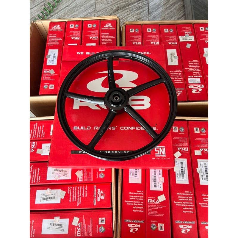 Promo velg Rcb depan hitam 120 ring 17 pnp al motor