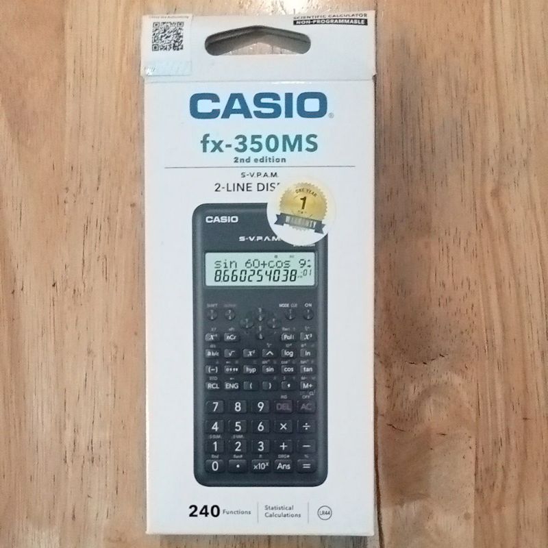 

kalkulator scientific FX 350MS merek Casio