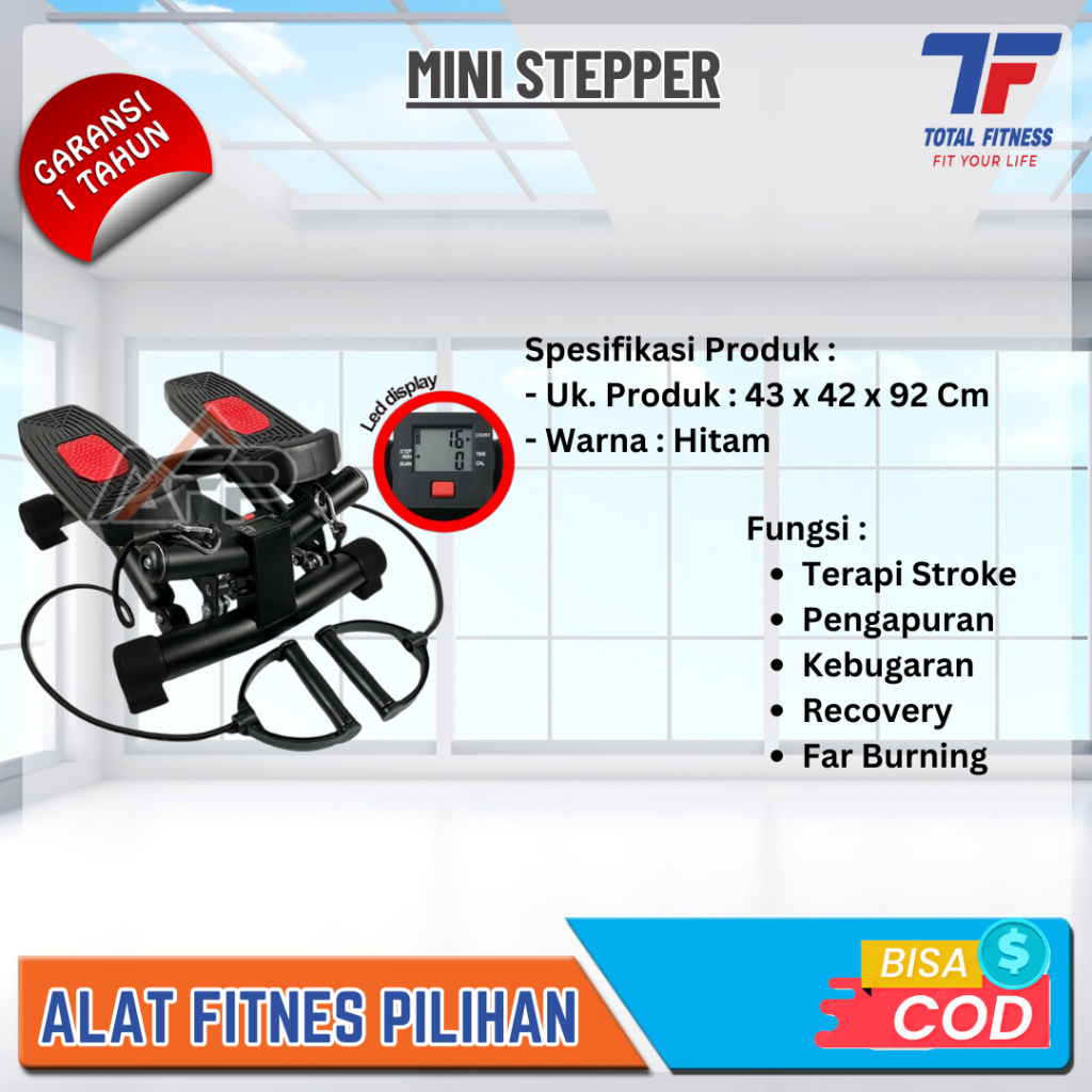 Alat Olahraga Mini Stepper Total Fitness TL-515