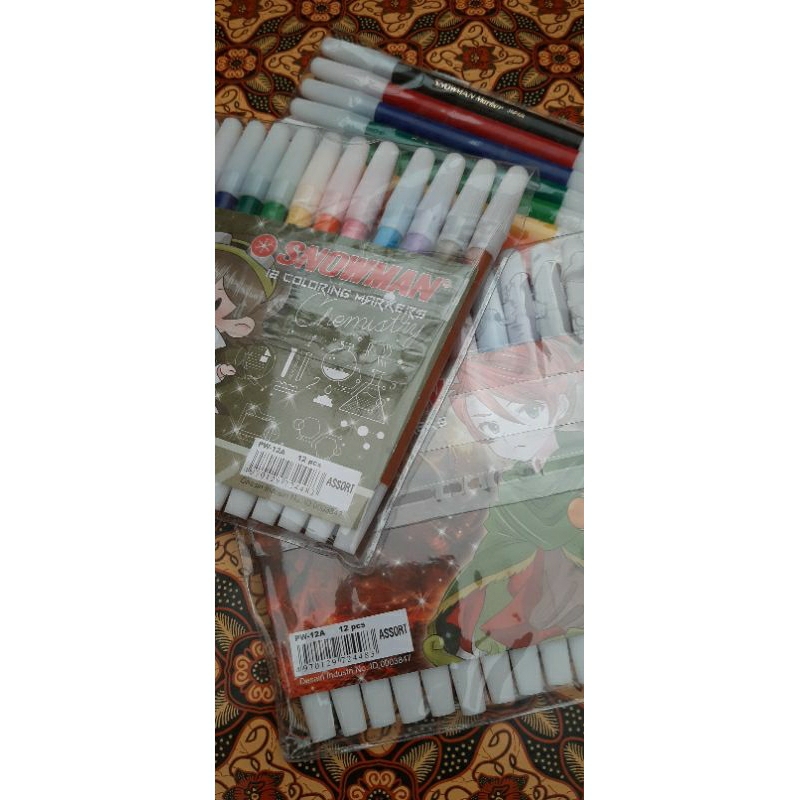 

SPIDOL SNOWMAN 12 WARNA KECIL