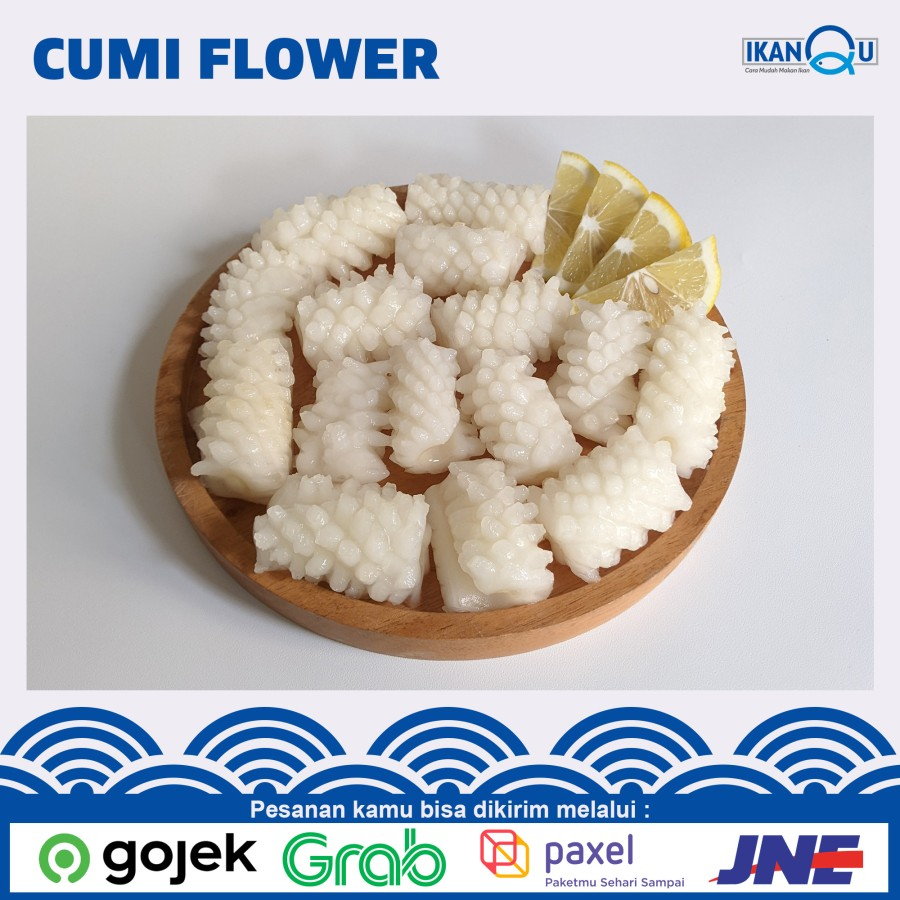 

Cumi Flower 250gram dan 500gr Kupas Bersih, Halal / Cumi kembang kupas fresh