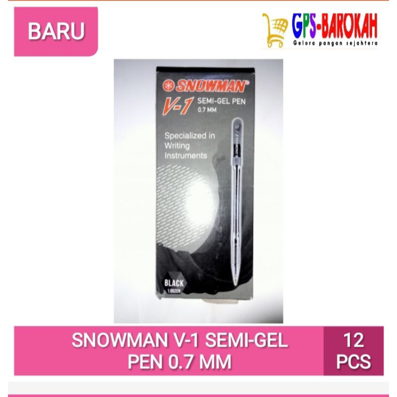 

Ballpoint Snowman Semi Gel Pen 0.7 MM | Ballpoint murah | Ballpoint Diskon | Ballpoint promo | Ballpoint black.