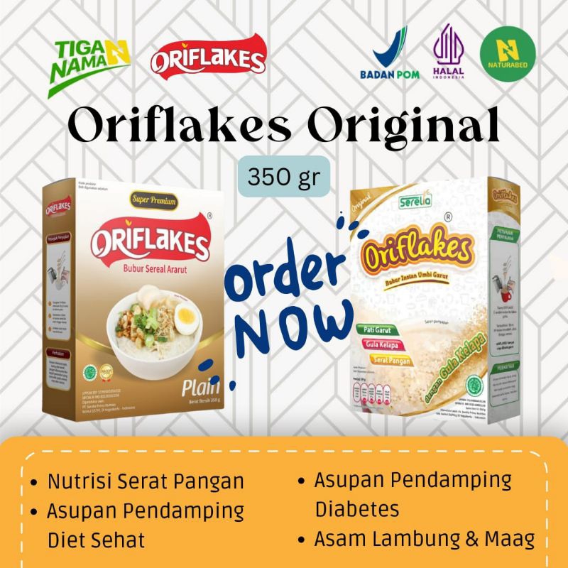 

Oriflakes Original Sereal Umbi Garut 350 gram