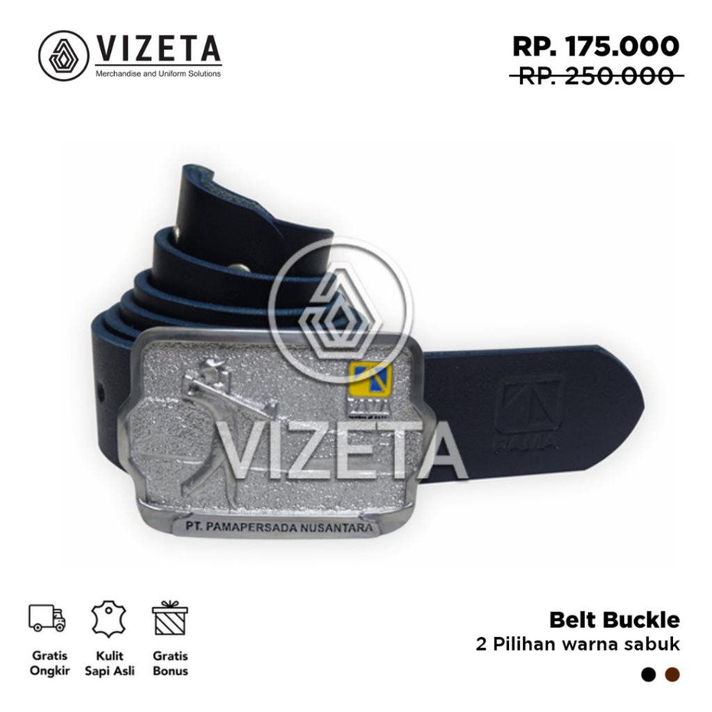 Sabuk Tambang Pama Golf Ikat Pinggang Pria Gesper Kulit Asli Aksesories Pria By Vizeta