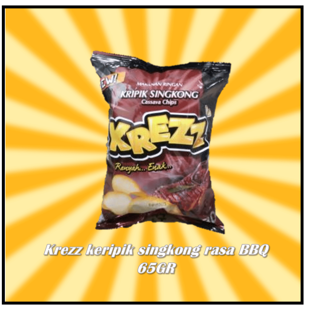 

Krezz keripik singkong rasa BBQ 65GR