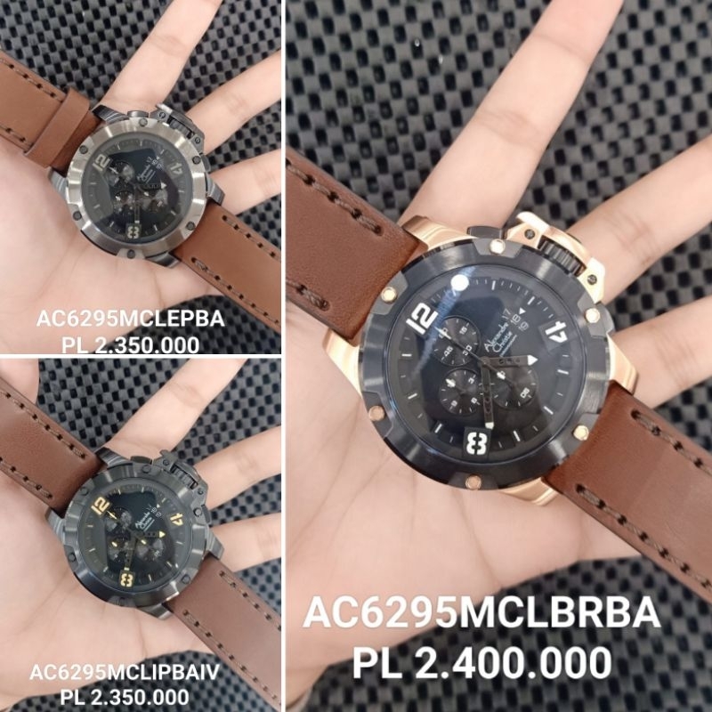 Jam Ac6295 Leather Strap // Alexandre Christie Pria AC 6295 MC Original