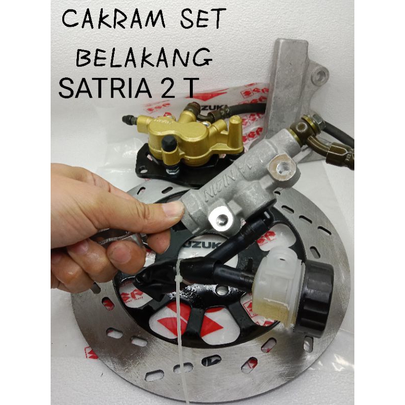 CAKRAM SET TONJOKAN MASTER ASSY BELAKANG SATRIA 2 TAK NISSIN ORIGINAL / KALIPER BELAKANG SATRIA 2 TA