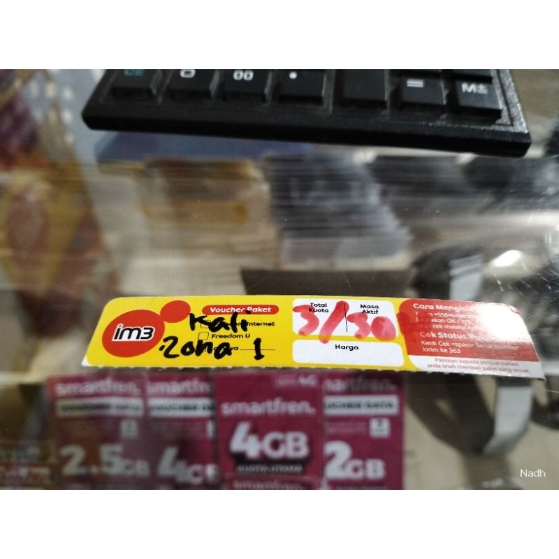 VOCHER INDOSAT SANGAT MURAH 3/30H zona 1 kalimantan