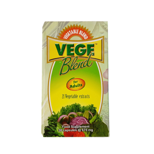 VEGEBLEND UNTUK DEWASA 21 JENIS ESKTRAK SAYURAN ISI 30 KAPSUL