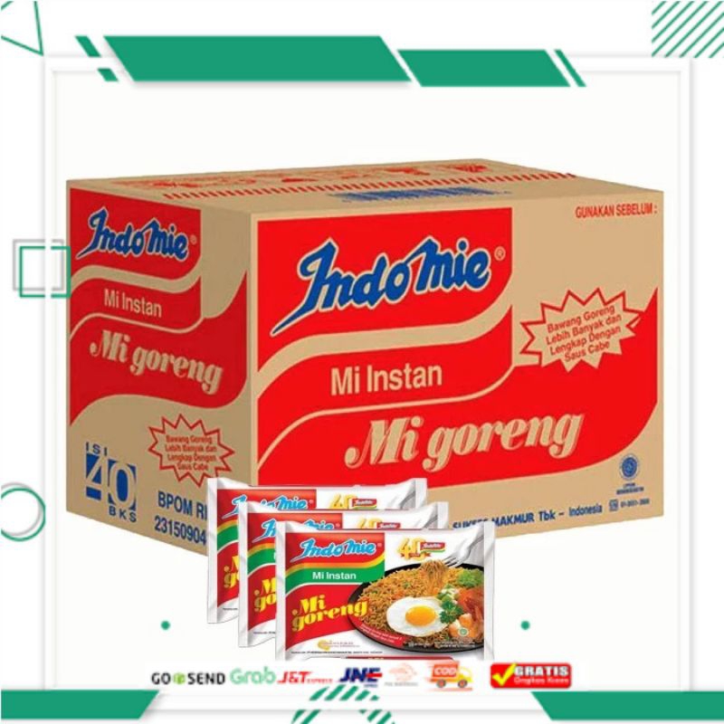 

MIE Indomie goreng 1 dus isi 40 bungkus