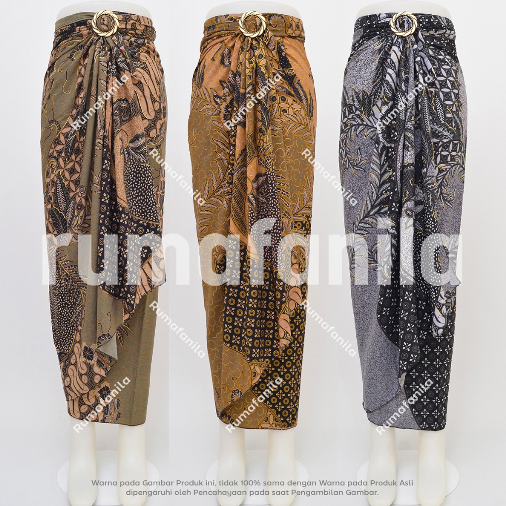 Rok Lilit Batik Modern Bawahan Kebaya Wisuda Jumbo Kain Batik Lilit Premium Pakaian Tradisional Wani