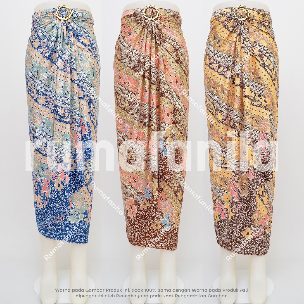 Kain Lilit Batik Premium Bawahan Kebaya Wisuda Jumbo Rok Batik Lilit Modern Pakaian Tradisional Pest