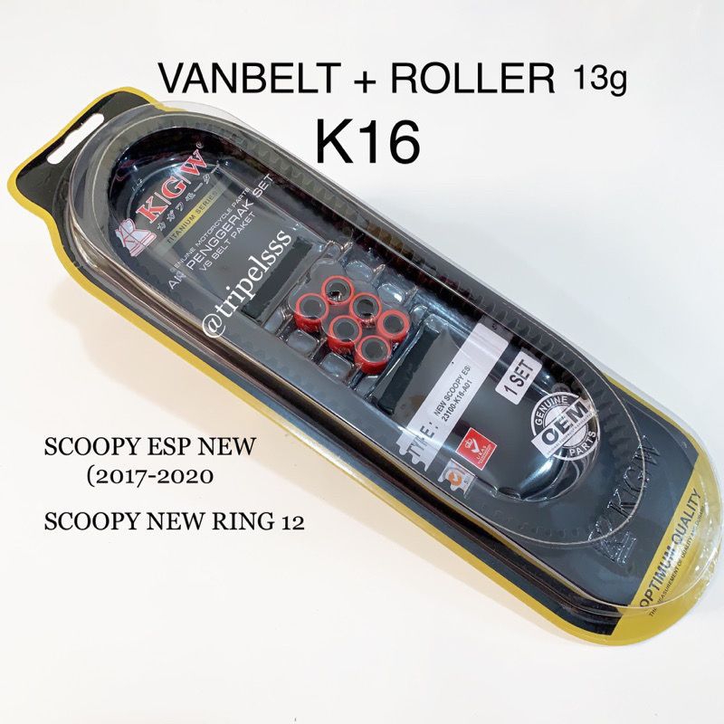 Vanbelt v-belt Assy Plus Roller Scoopy fi/Scoopy new [2017–2020] Scoopy esp fi Ring 12 Donat kode K1