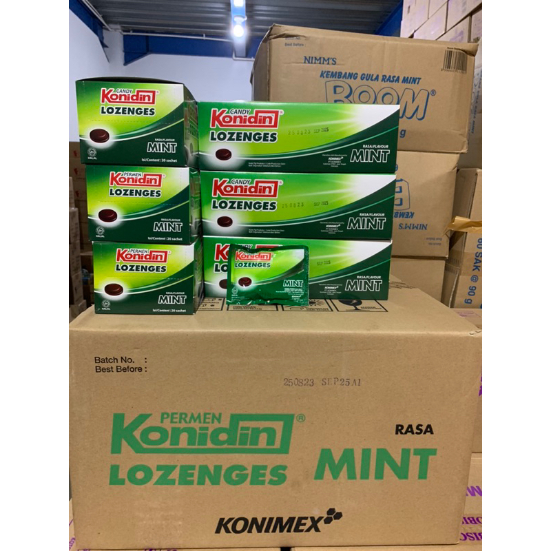 

Permen Konidin Lozenges Mint Kemasan 1 box isi 20 Bungkus.