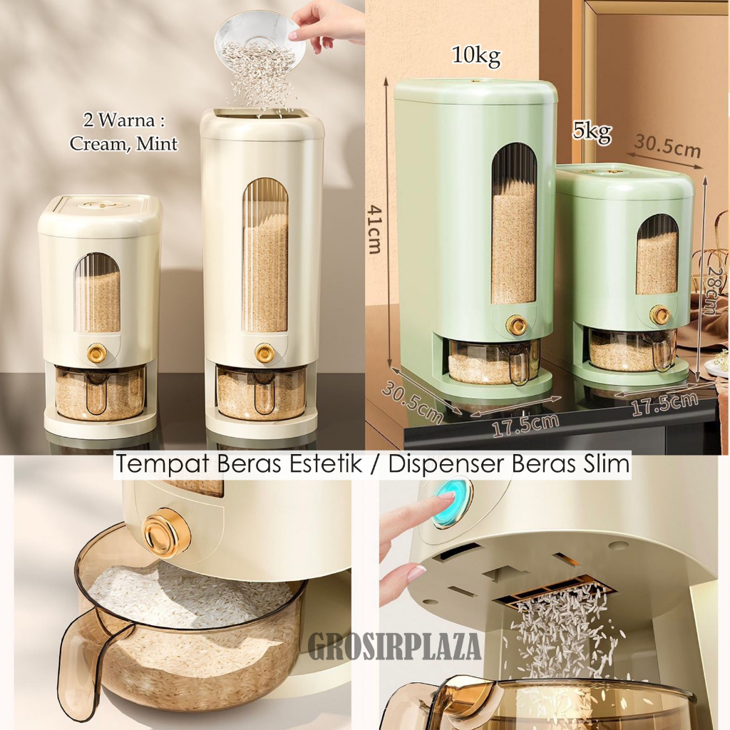 TEMPAT BERAS SLIM/TEMPAT BERAS NORDIC/TEMPAT BERAS ESTETIK/TEMPAT BERAS HEMAT TEMPAT