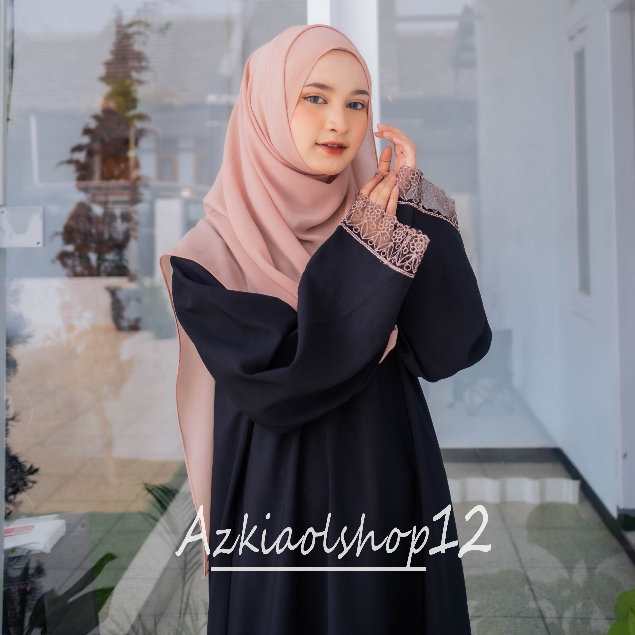 abaya hitam polos turkey  Gamis Hitam Polos
