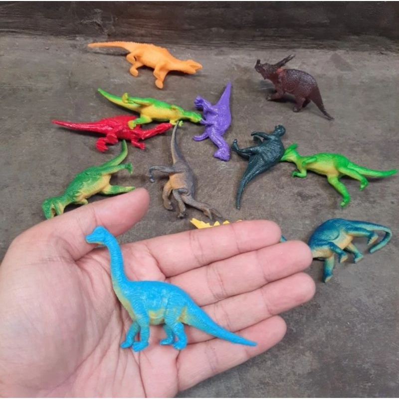 Mainan Miniatur Dinosaurus Karet Kecil Dunia Dino