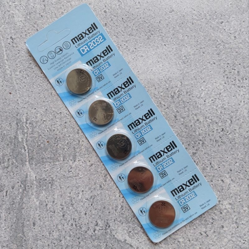 Baterai batu CR2032 battrey Maxell 2032 made japan Original