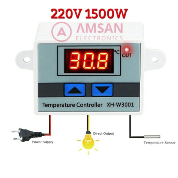 

Digital thermostat XH W3001 temperatur pengatur suhu 220 penetas telur - 220V Limited