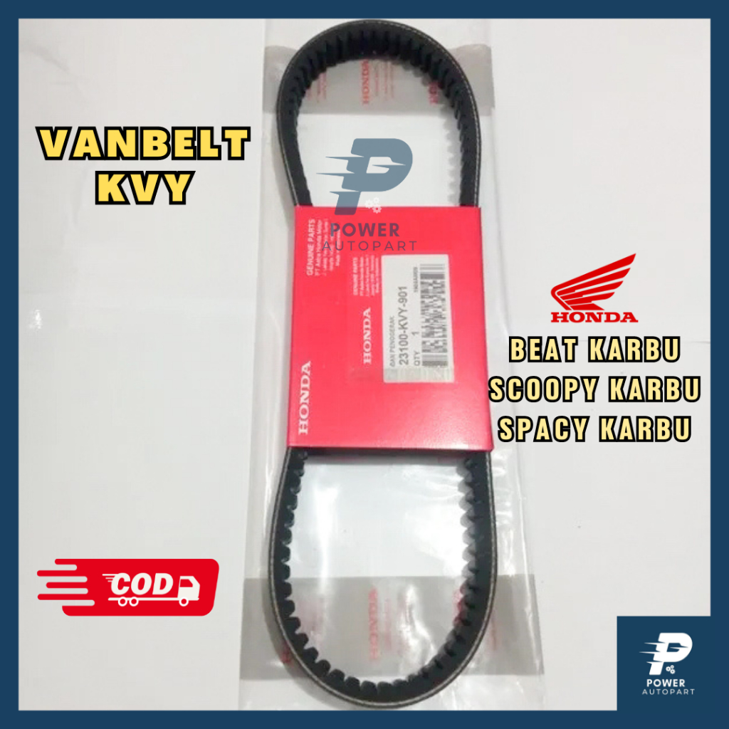 VANBELT V-BELT HONDA BEAT KARBU, SCOOPY KARBU, SPACY KARBU KUALITAS ORIGINAL - KVY