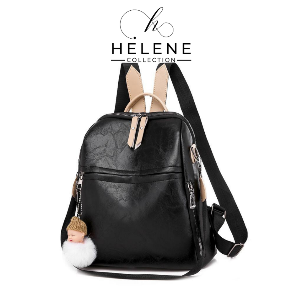 RK3034 TAS GENDONG WANITA IMPORT BATAM RANSEL TERBARU 2021 KULIT KANVAS PUNGGUNG CEWEK PEREMPUAN ORI