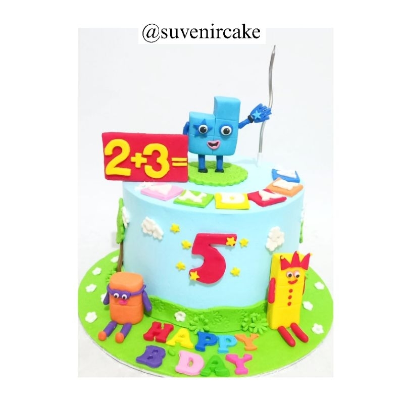 

Cake number blocks/number blocks cake/kue ulang tahun number blocks