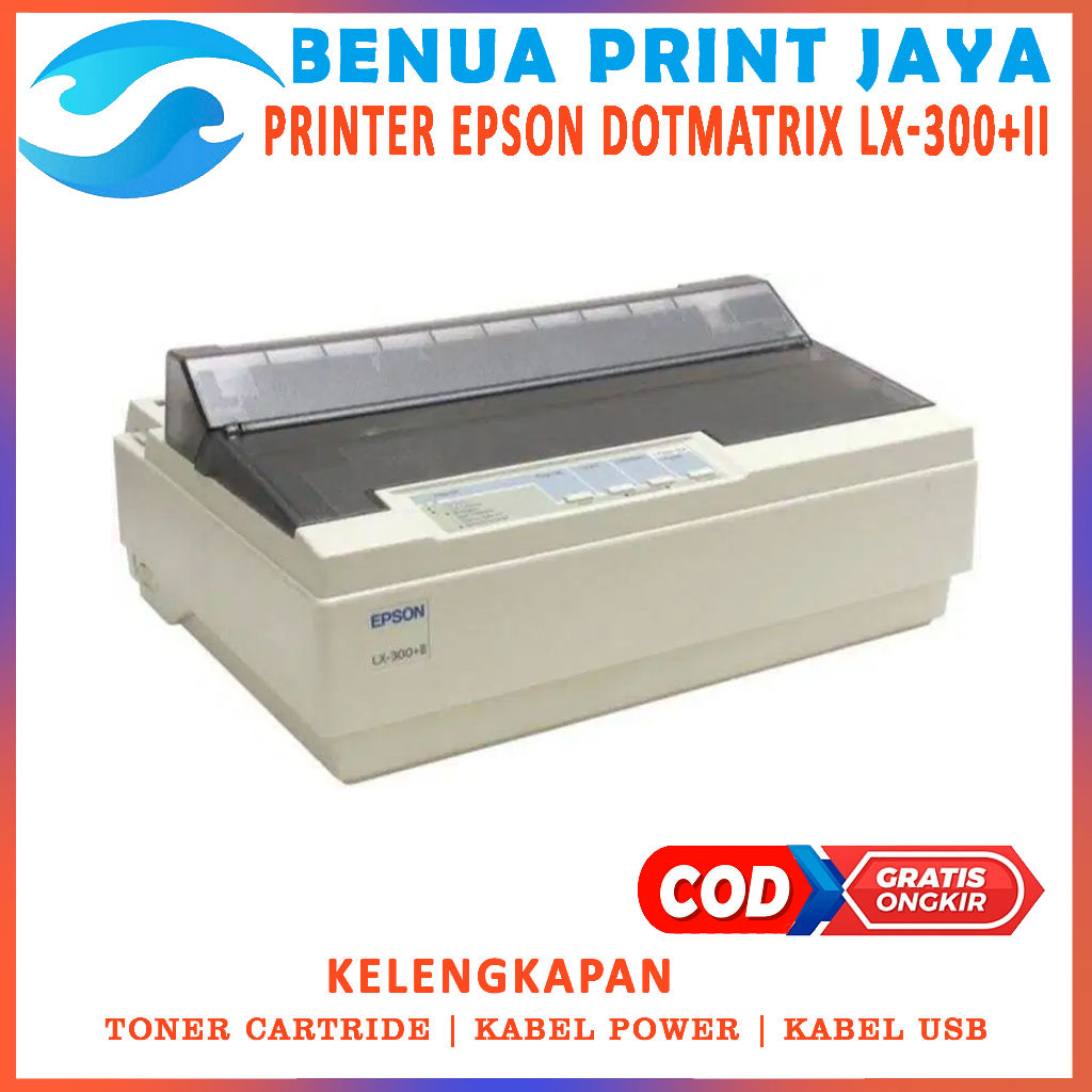 Printer dot matrik lx300 + II | Epson LX 300 plus 2 | second  siap pakai
