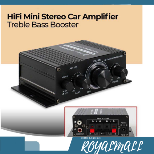 Lepy Hi-Fi Mini Stereo Car Amplifier Treble Bass Booster / Amplifier Ampli Speaker Spiker Speker Akt