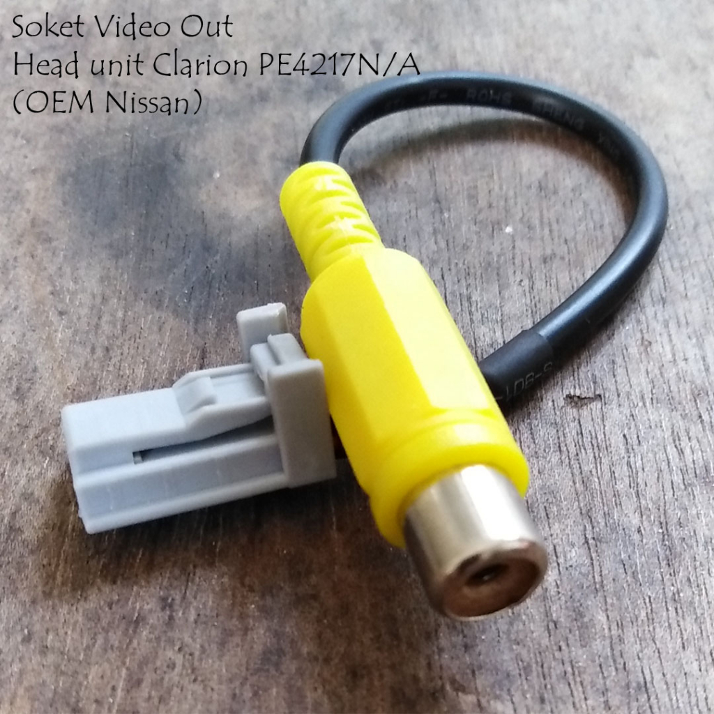 Soket Video Out Clarion PE 4217N (Head Unit Copotan Nissan)