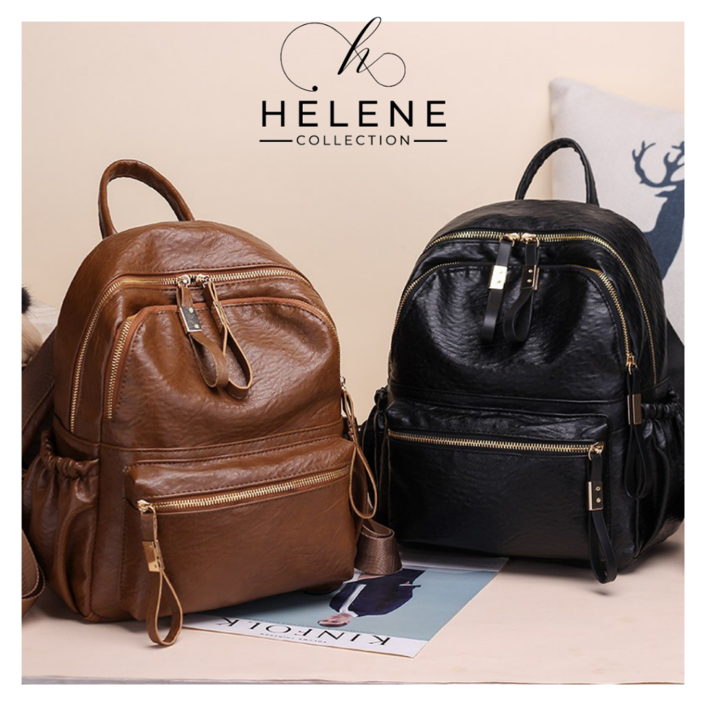 RK2236 tas ransel wanita kulit gendong import / ransel import / tas punggung / tas sekolah / tas kul