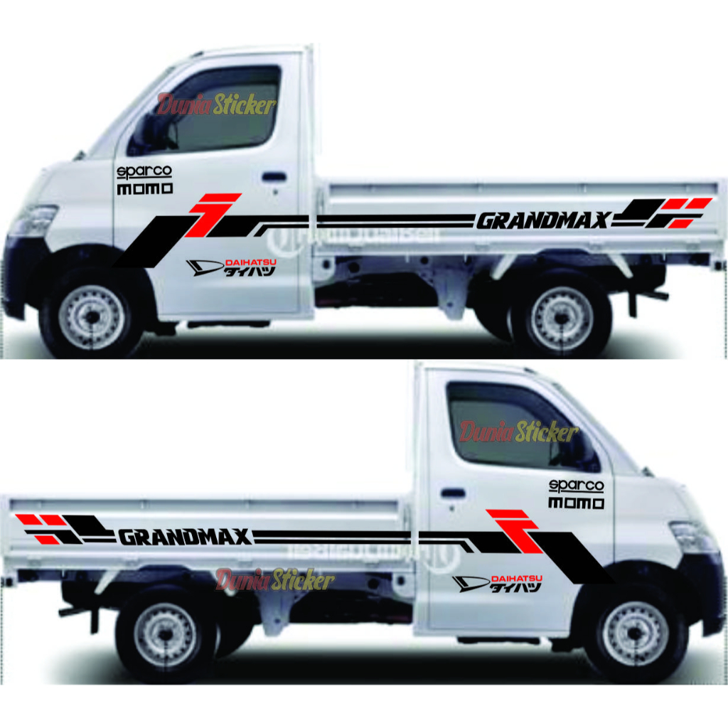 Stiker Cutting Mobil Pickup Grandmax Stiker Striping List Grandmax Stiker Variasi Bodi Samping Picku
