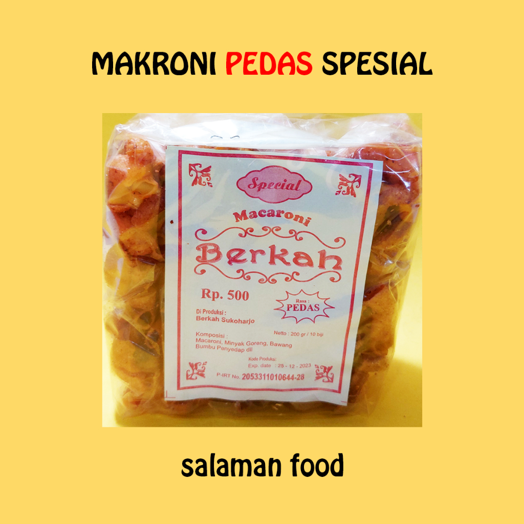 

Makaroni Pedas Spesial Makroni Macroni