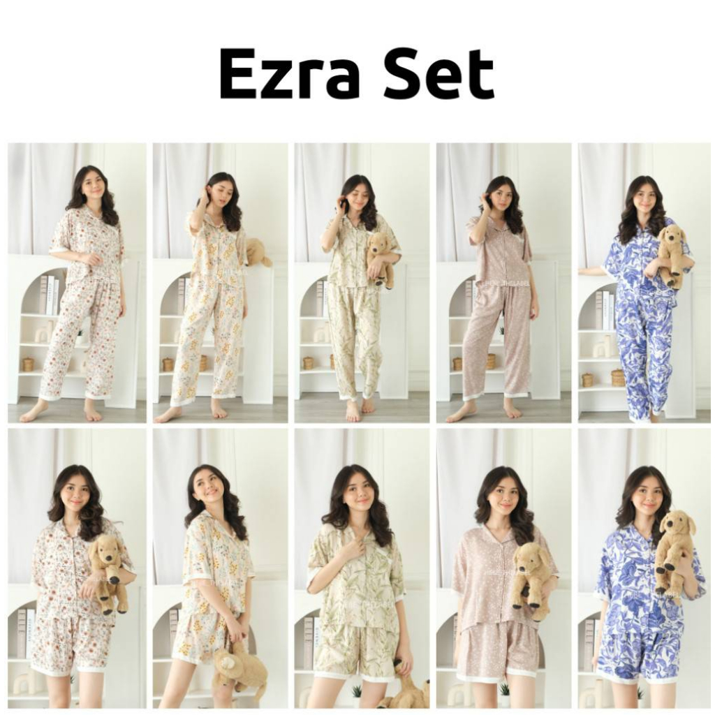 Ezra Pajamas Set - Atasan Celana Setelan Wanita
