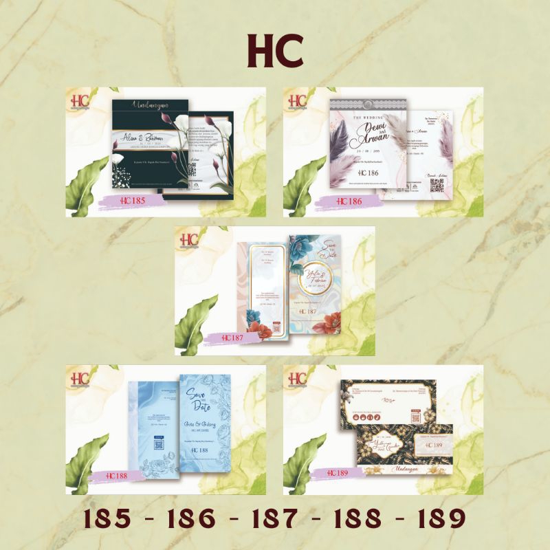 Blangko Undangan HC 185, 186, 187, 188, 189