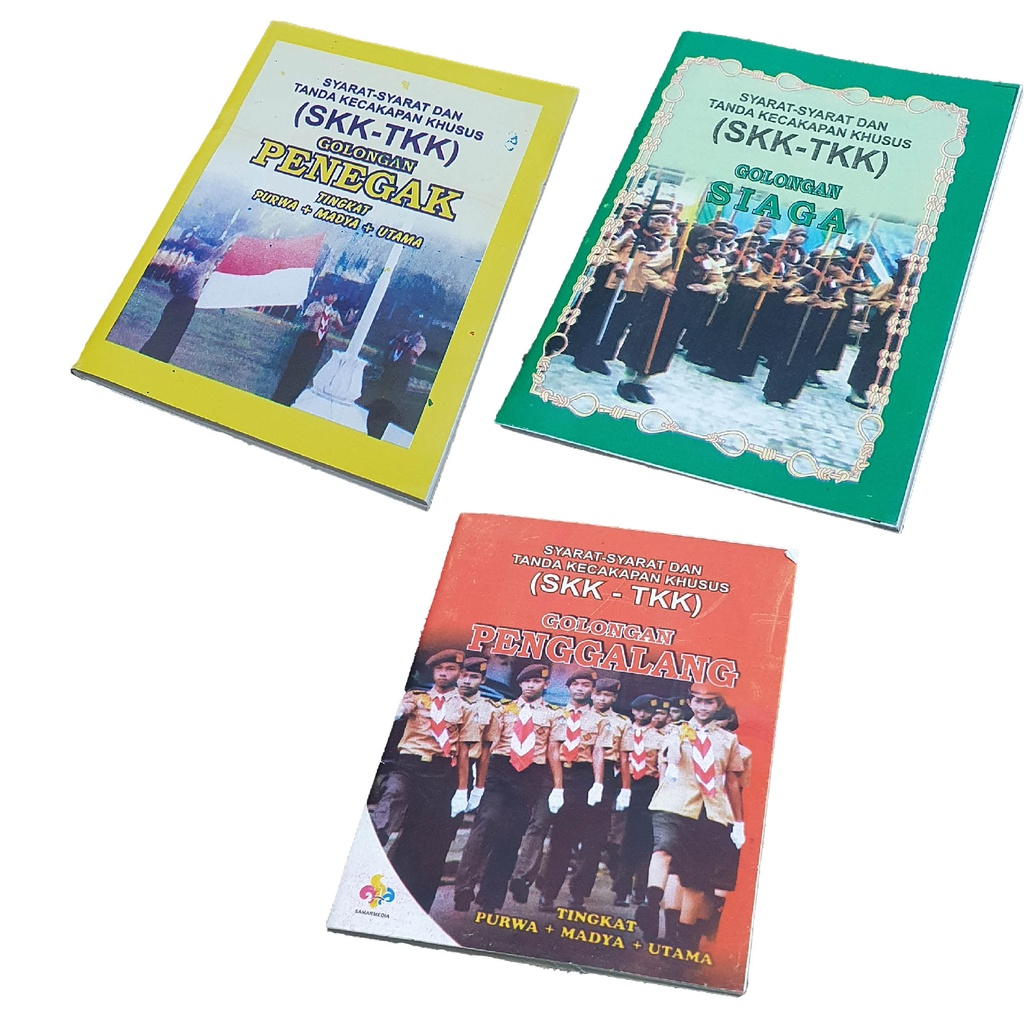 Buku SKK tkk siaga penggalang penegak pramuka 3 tingkatan PURWA MADYA UTAMA Scout