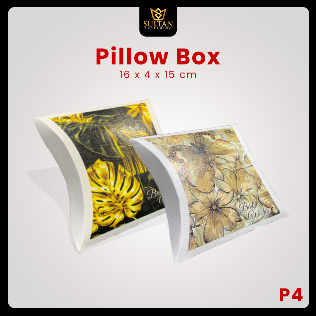 

Pillow Box - Pillow Box Leaf - Kotak Kado Pillow Motif Daun - P4